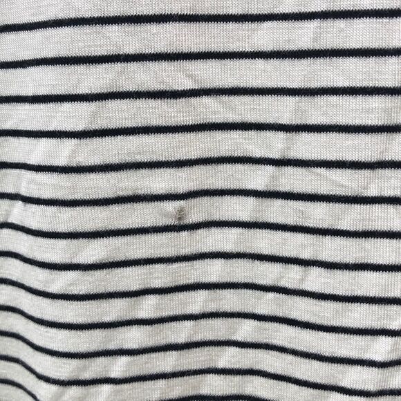 Gibson White/Blue Stripes Long Sleeve Top Sz L - Picture 7 of 8